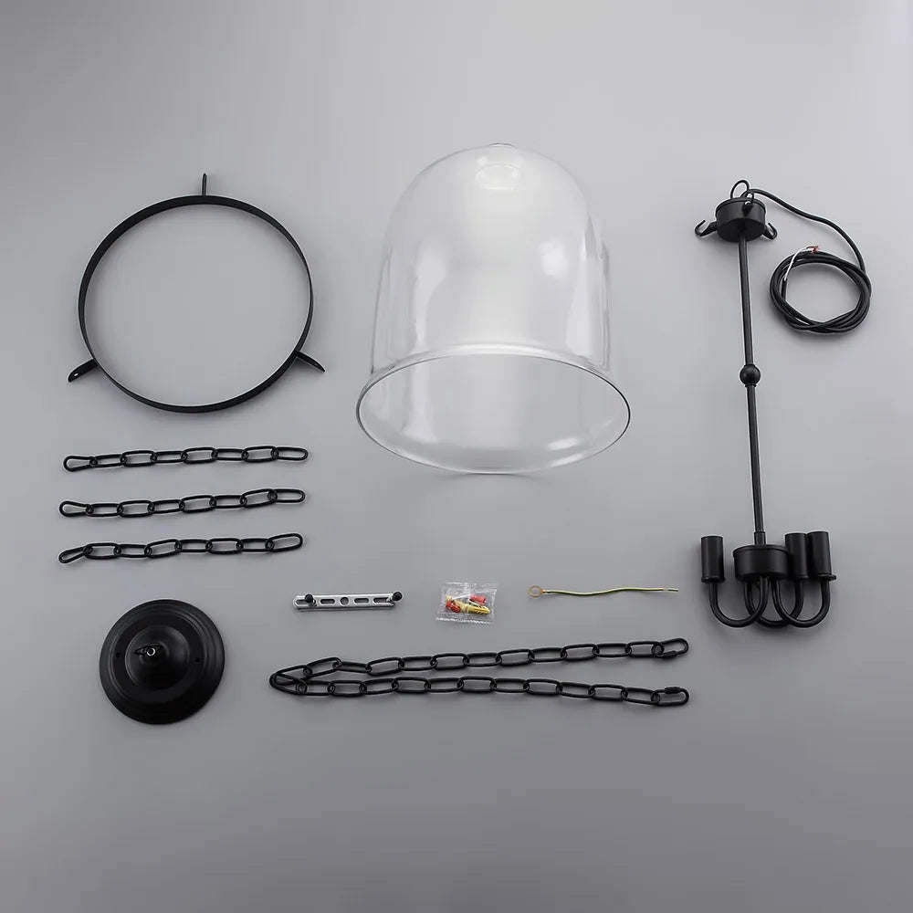 Avshaora Vintage Industrial Glass Pendant Light