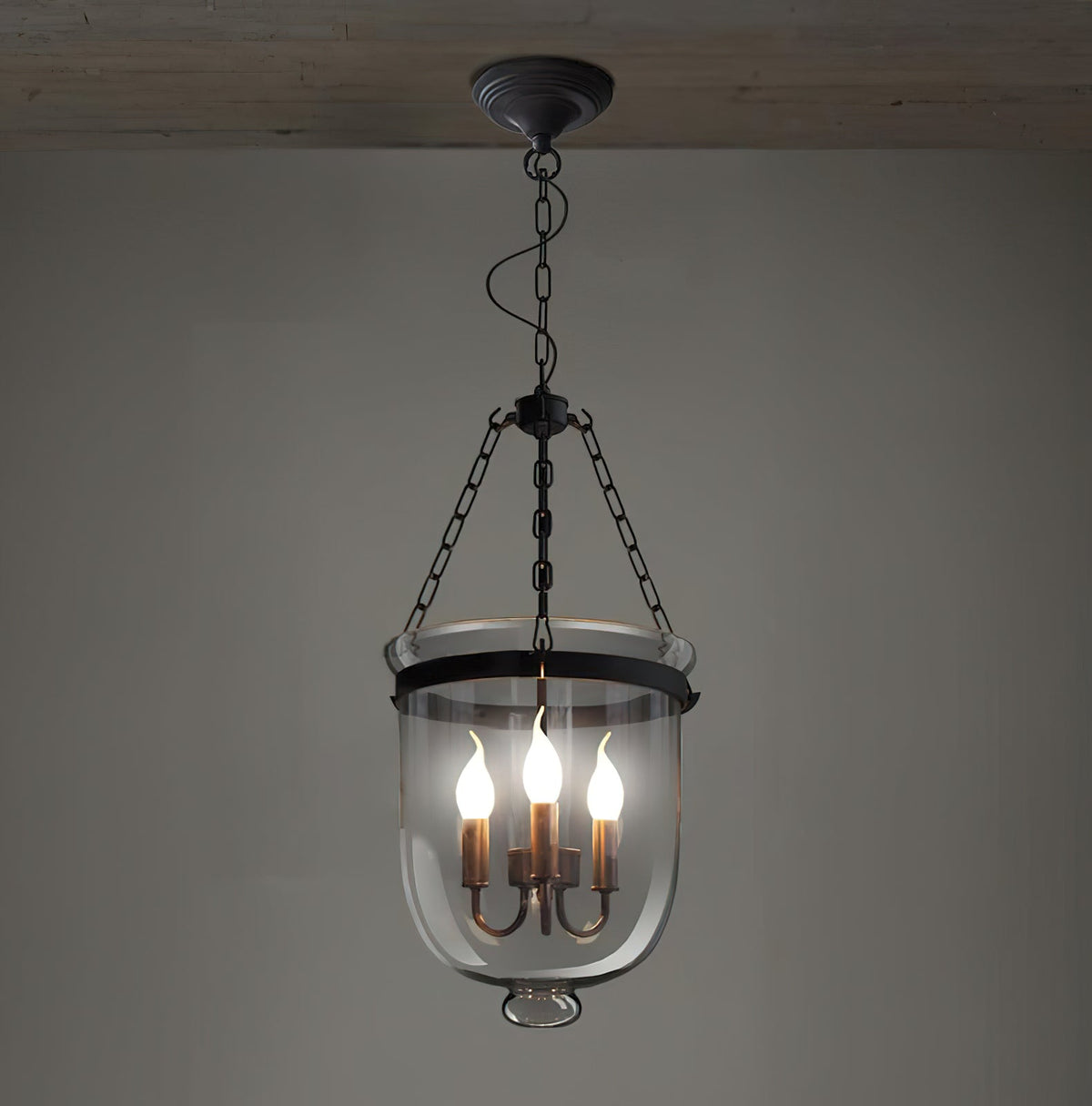 Avshaora Vintage Industrial Glass Pendant Light