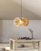 Golven Pendant Lamp Woven Rattan Organic Artistic