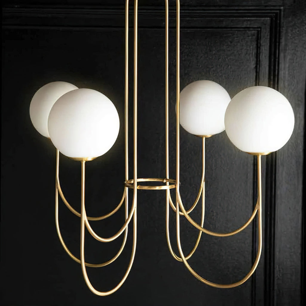 Arcana Globe  Glass Chandelier