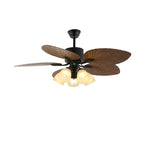Alora Tropical Wood Ceiling Fan Light