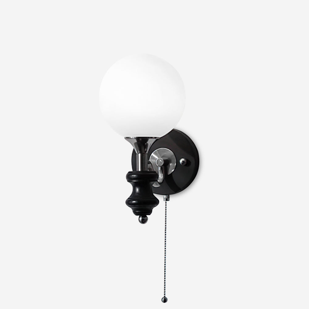 Duvin Frosted Glass Vintage Wall Lamp