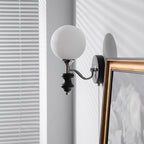 Duvin Frosted Glass Vintage Wall Lamp