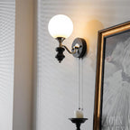 Duvin Frosted Glass Vintage Wall Lamp