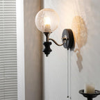 Duvin Frosted Glass Vintage Wall Lamp
