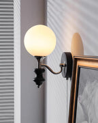 Duvin Frosted Glass Vintage Wall Lamp