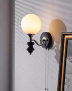 Duvin Frosted Glass Vintage Wall Lamp