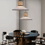 Ritta Modern Rattan FabricPendant Light