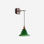 Bell Wall Lamp Brass Green Modern