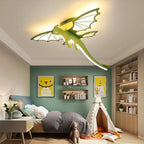 Lustra Ceiling Light Green Dinosaur LED