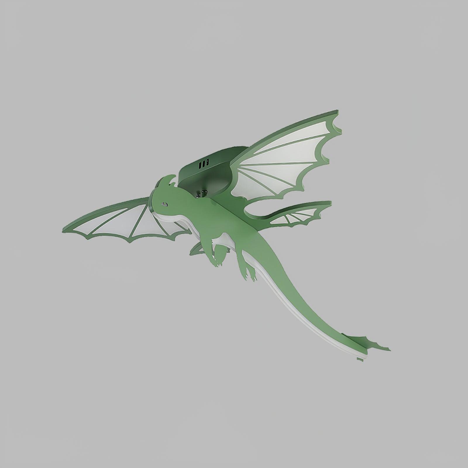 Lustra Ceiling Light Green Dinosaur LED