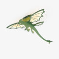 Lustra Ceiling Light Green Dinosaur LED