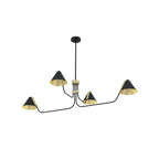 Cucarara Vintage Industrial Isle Black Chandelier