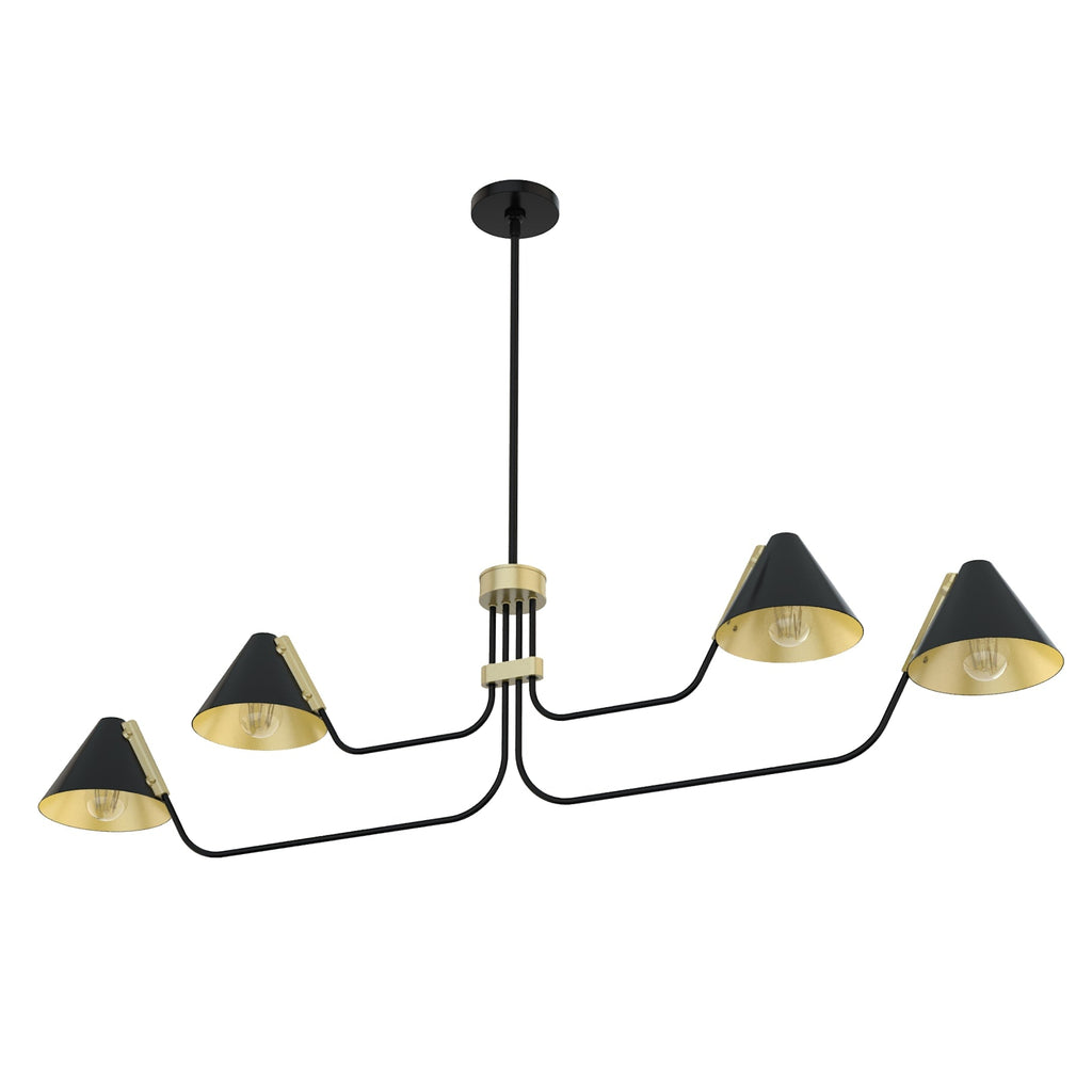 Cucarara Vintage Industrial Isle Black Chandelier