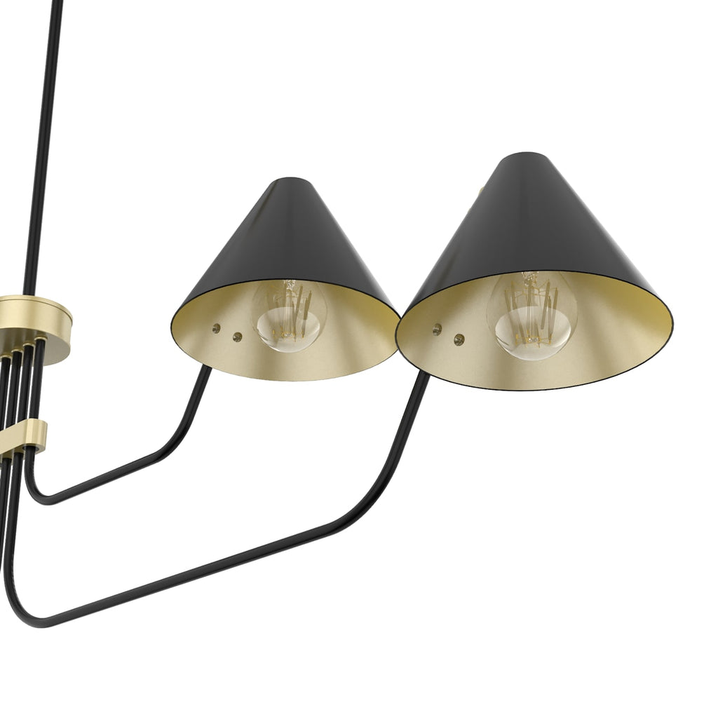 Cucarara Vintage Industrial Isle Black Chandelier