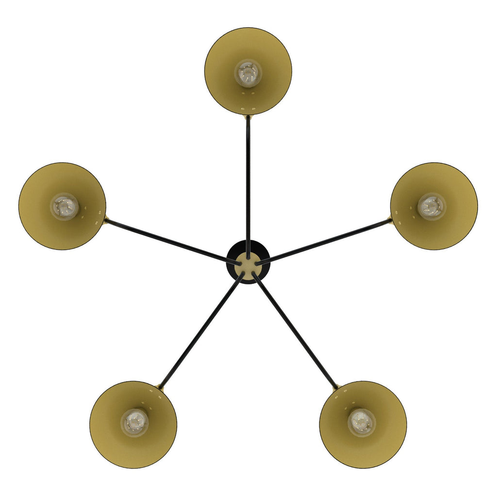 Cucarara Vintage Industrial Isle Black Chandelier
