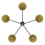 Cucarara Vintage Industrial Isle Black Chandelier