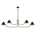 Cucarara Vintage Industrial Isle Black Chandelier