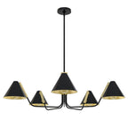 Cucarara Vintage Industrial Isle Black Chandelier