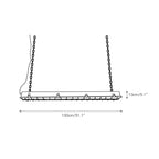 Anorionis Modern Minimalist Cage Glass Pendant Light