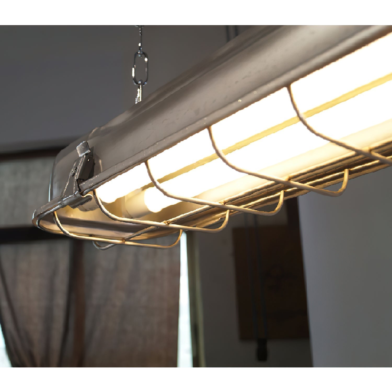 Anorionis Modern Minimalist Cage Glass Pendant Light