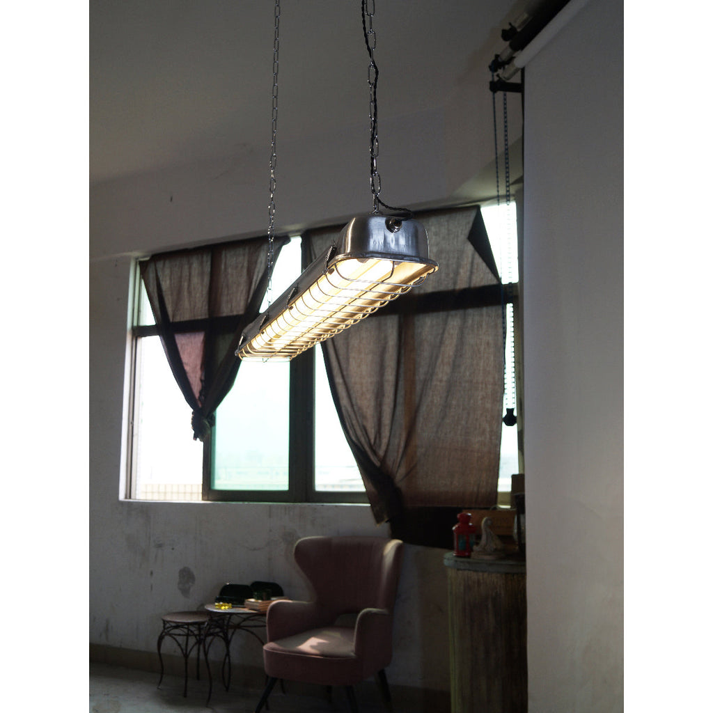 Anorionis Modern Minimalist Cage Glass Pendant Light