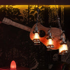 Lustra Pendant Lamp Guitar Rustic Wood Vintage