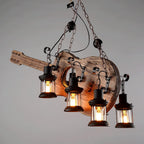 Lustra Pendant Lamp Guitar Rustic Wood Vintage