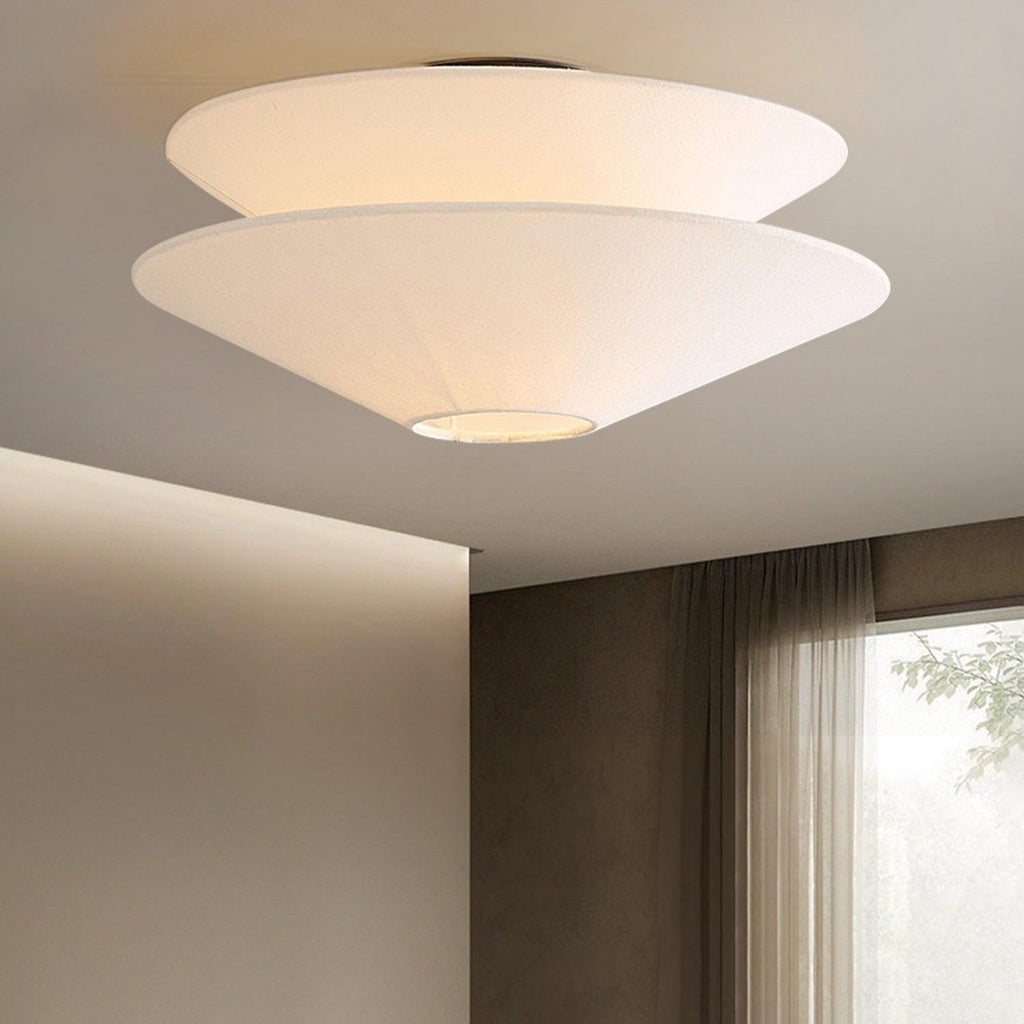 Ritta Double Cone Ceiling Light Fabric