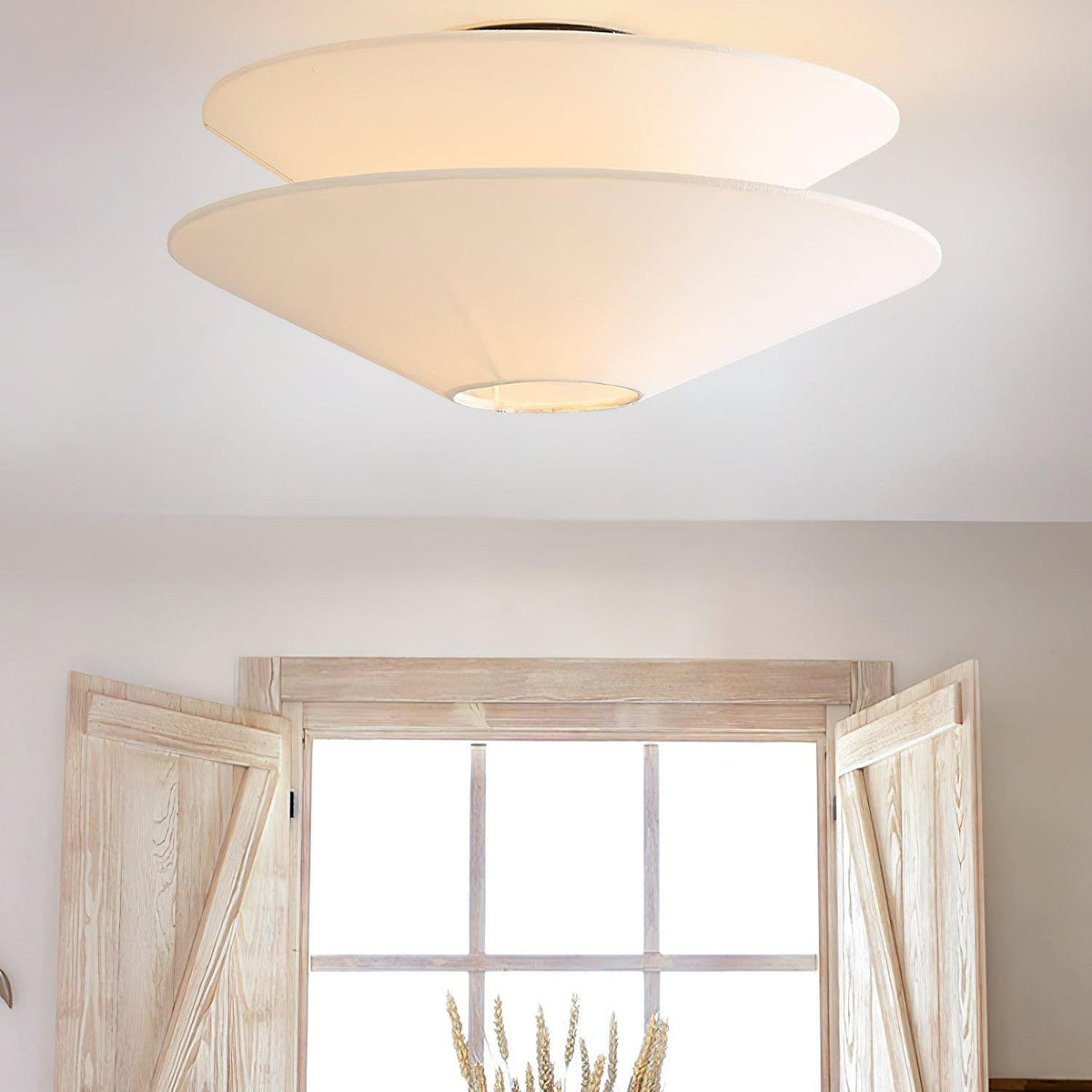 Ritta Double Cone Ceiling Light Fabric