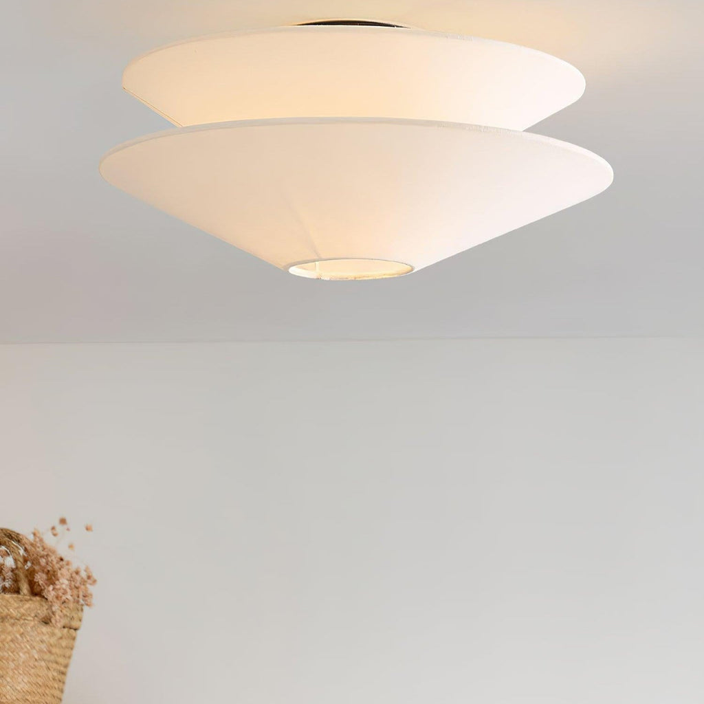 Ritta Double Cone Ceiling Light Fabric