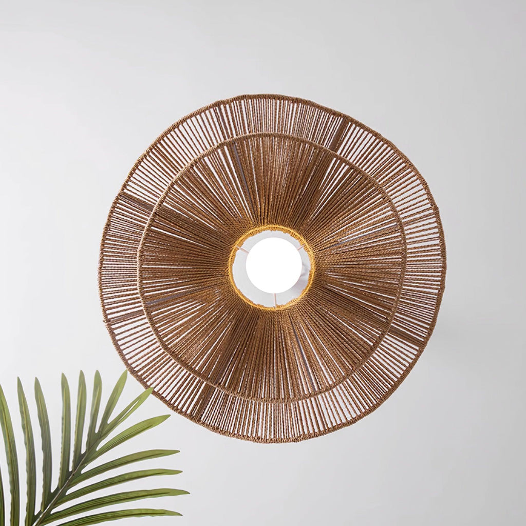 Ondra Wave Rattan Pendant Light
