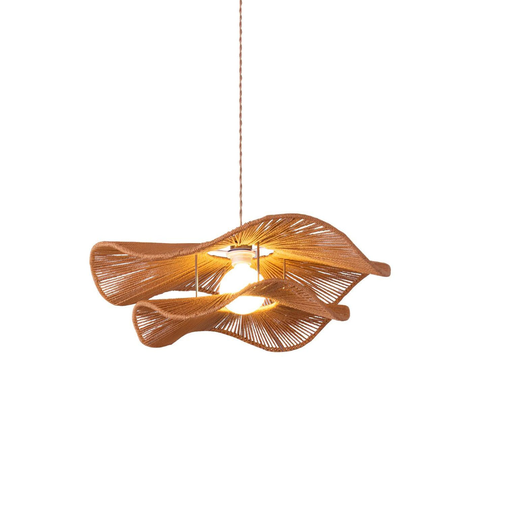 Ondra Wave Rattan Pendant Light