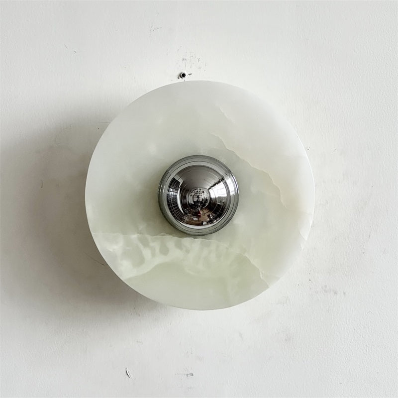 Arsole Modern Minimalist Round Jade Wall Lamp