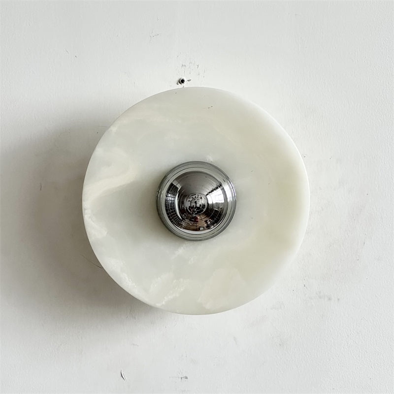 Arsole Modern Minimalist Round Jade Wall Lamp