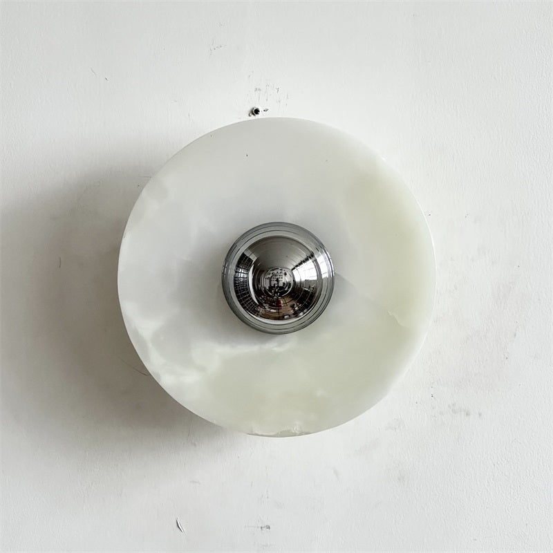 Arsole Modern Minimalist Round Jade Wall Lamp
