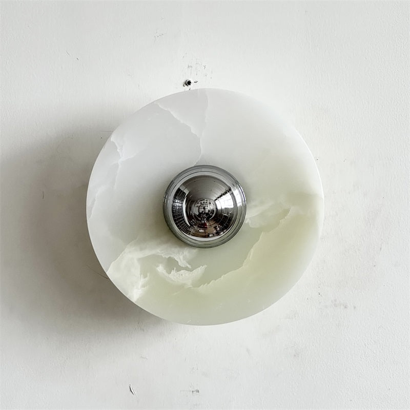 Arsole Modern Minimalist Round Jade Wall Lamp