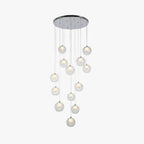 Arisha Multi-Heads Globe Cluster Chandelier Glass Dining Room Living Room