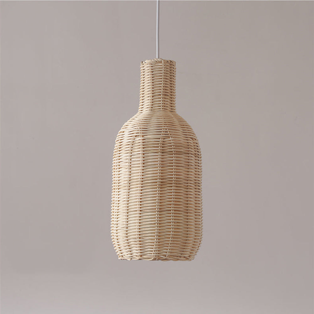 Ritta Nordic Japanese Pendant Light  Rattan Bedroom Dining Room