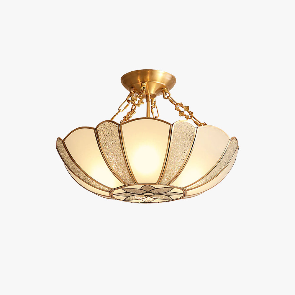 Silva Retro Flower Flush Mount Ceiling Light Glass Bedroom