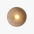 Aria Modern Round Indoor Wall Lamp Wood Bedroom Living Room