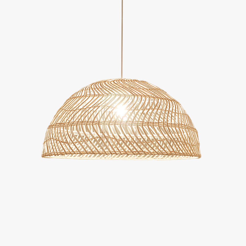 Ritta Retro Handmade Rattan Pendant Light Bedroom