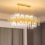 Kristy Luxurious Chandelier /Glass Living Room