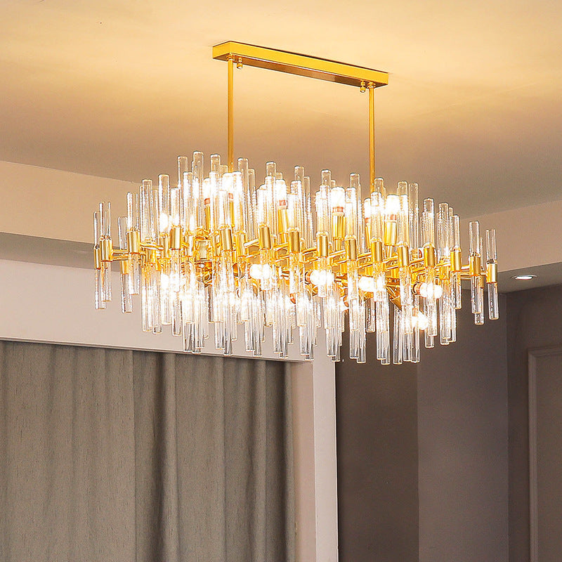 Kristy Luxurious Chandelier /Glass Living Room