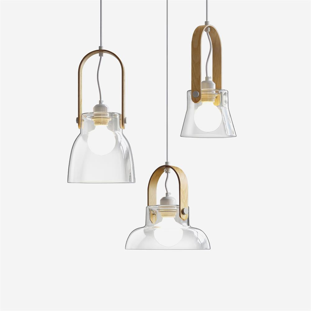 Hailie Pendant Lamp Clear Glass Rustic Modern