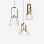 Hailie Pendant Lamp Clear Glass Rustic Modern