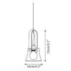 Hailie Pendant Lamp Clear Glass Rustic Modern