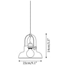 Hailie Pendant Lamp Clear Glass Rustic Modern