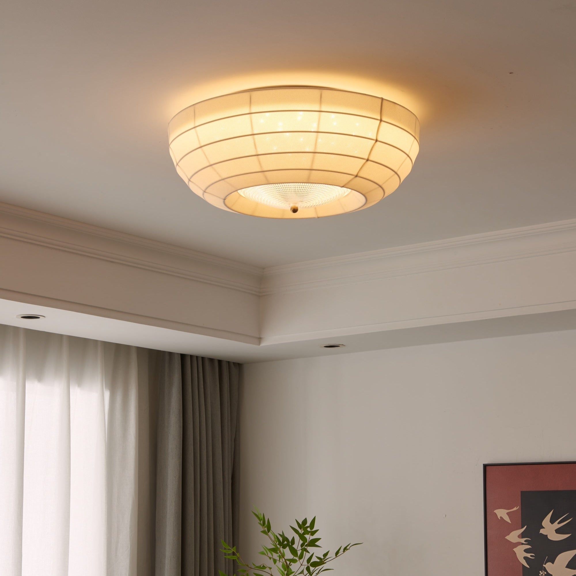 Hana Modern Fabric Ceiling Light