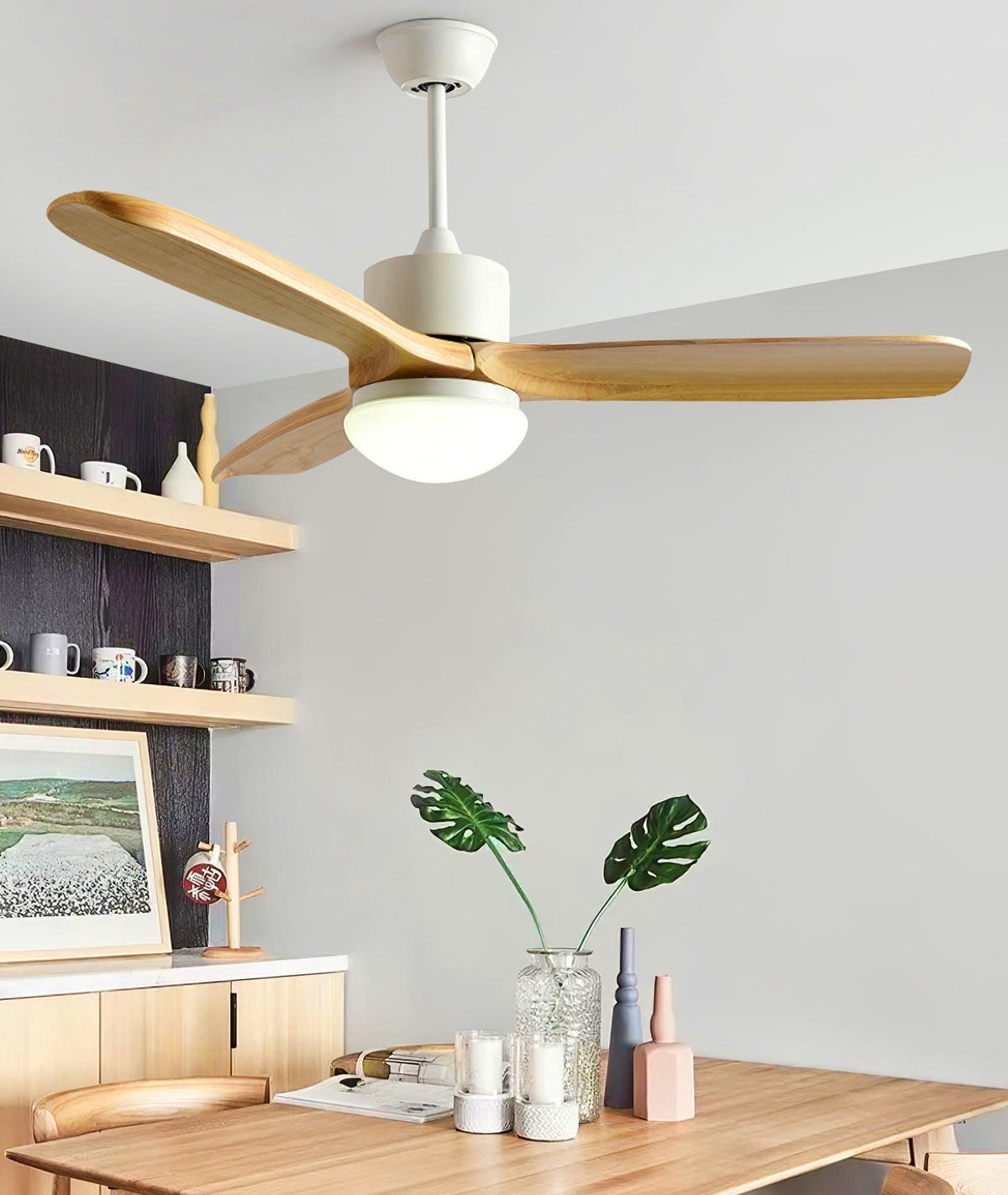 Utalis Elegance Natural Ceiling Fan Light